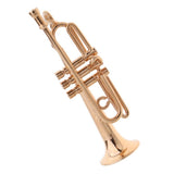 Maxbell 1/12 Scale Golden Metal Trumpet Model Miniature Musical Instrument For Dolls House Decoration - Aladdin Shoppers