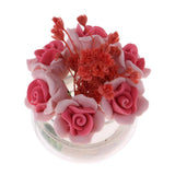 1/12 Dollhouse Miniature Small Red Plant Rose Flower Arrangement Oanment - Aladdin Shoppers