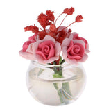 1/12 Dollhouse Miniature Small Red Plant Rose Flower Arrangement Oanment - Aladdin Shoppers