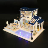 Maxbell DIY Dolls House Kit Wood Miniature with Furniture LED Light Mermaid Tribe - Aladdin Shoppers