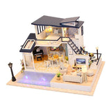 Maxbell DIY Dolls House Kit Wood Miniature with Furniture LED Light Mermaid Tribe - Aladdin Shoppers