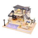 Maxbell DIY Dolls House Kit Wood Miniature with Furniture LED Light Mermaid Tribe - Aladdin Shoppers