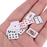 Miniature Full Deck of Playing Cards Poker for 1/6 1/12 Scale Dollhouse Kit Accessory - Aladdin Shoppers