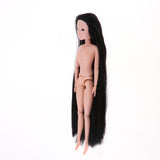 Maxbell Girl Nude Doll with Head Little Chest 12 Jointed Body DIY Toys for 1/6 Scale BJD Doll Accessories Pink Skin Tone