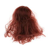 OOAK Female Doll Head with Red Brown Curly Wig Model for 1/6 BJD, OB Doll Body Part Accs - Aladdin Shoppers