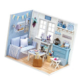 1/24 DIY Miniature Fresh Sunshine Living Room Dollhouse Kits with Furniture Model, for Ages 6+ - Aladdin Shoppers