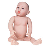 66cm 26inch Reborn Baby Girl Doll Full Silicone Body Newborn Baby Nude Body Real Looking Doll Toy - Aladdin Shoppers