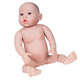 66cm 26inch Reborn Baby Girl Doll Full Silicone Body Newborn Baby Nude Body Real Looking Doll Toy - Aladdin Shoppers