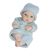 11inch Full Body Soft Silicone Vinyl Doll Reborn Newborn Baby Dolls Realistic Alive Babies Doll with Accessories Blue - Aladdin Shoppers