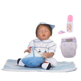 20inch Full Body Soft Silicone Vinyl Doll Reborn Newborn Baby Dolls Realistic Alive Babies Doll with Accessories - Aladdin Shoppers