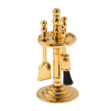 1/12 Dollhouse Miniature Alloy Cleaning Tools & Holder Set Any Rooms Garden Decor Accessories - Aladdin Shoppers