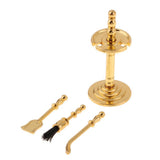 1/12 Dollhouse Miniature Alloy Cleaning Tools & Holder Set Any Rooms Garden Decor Accessories - Aladdin Shoppers