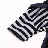 Reborn Doll Striped T-shirt Suspender Dress & Hair Ring for 25cm Mellchan Dolls Dress Up Accs - Aladdin Shoppers