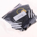 Reborn Doll Striped T-shirt Suspender Dress & Hair Ring for 25cm Mellchan Dolls Dress Up Accs - Aladdin Shoppers