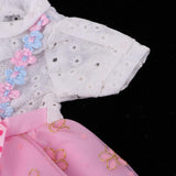 Fashion Doll Clothes Floral Dress with Underpants for 16inch Salon Doll Changing Pink - Aladdin Shoppers