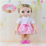 Fashion Doll Clothes Floral Dress with Underpants for 16inch Salon Doll Changing Pink - Aladdin Shoppers