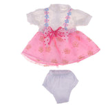 Fashion Doll Clothes Floral Dress with Underpants for 16inch Salon Doll Changing Pink - Aladdin Shoppers