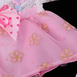 Fashion Doll Clothes Floral Dress with Underpants for 16inch Salon Doll Changing Pink - Aladdin Shoppers