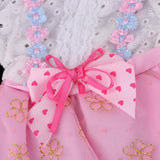 Fashion Doll Clothes Floral Dress with Underpants for 16inch Salon Doll Changing Pink - Aladdin Shoppers