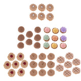 Two bags Realistic Tiny Cookies/Waffles Miniature Food for 1:12 Dollhouse
