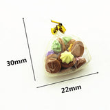 Two bags Realistic Tiny Cookies/Waffles Miniature Food for 1:12 Dollhouse