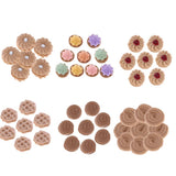 Two bags Realistic Tiny Cookies/Waffles Miniature Food for 1:12 Dollhouse