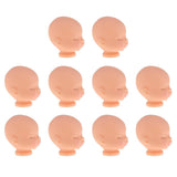 Maxbell Reborn Kits Mini Baby Heads Mold Bald Head Sculpt For 5inch Mini Bathing Doll Custom Making Accessory 10 Pieces - Aladdin Shoppers