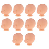 Maxbell Reborn Kits Mini Baby Heads Mold Bald Head Sculpt For 5inch Mini Bathing Doll Custom Making Accessory 10 Pieces - Aladdin Shoppers