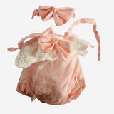 2 Sets Lovely Reborn Doll Outfits - Princess Dress Rompers Headband Clothes