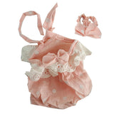 2 Sets Lovely Reborn Doll Outfits - Princess Dress Rompers Headband Clothes