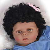Lifelike 22inch Full Silicone Reborn Infant Newborn Baby Doll Toddler Model