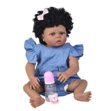 Lifelike 22inch Full Silicone Reborn Infant Newborn Baby Doll Toddler Model