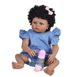 Lifelike 22inch Full Silicone Reborn Infant Newborn Baby Doll Toddler Model