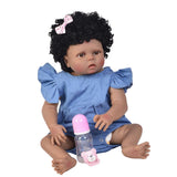 Lifelike 22inch Full Silicone Reborn Infant Newborn Baby Doll Toddler Model