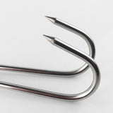 Maxbell 5x Double Hooks Hams Bacon Chicken Meat Hook Hanging Drying Tool 0.35x30cm