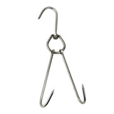 Maxbell 5x Double Hooks Hams Bacon Chicken Meat Hook Hanging Drying Tool 0.35x30cm