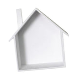 Maxbell Wooden House Shaped Shelf Shelves Wood Children Bedroom Decor White Blue