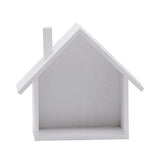 Maxbell Wooden House Shaped Shelf Shelves Wood Children Bedroom Decor White Blue