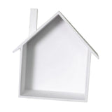 Maxbell Wooden House Shaped Shelf Shelves Wood Children Bedroom Decor White Blue