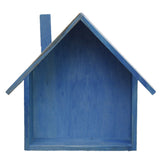 Maxbell Wooden House Shaped Shelf Shelves Wood Children Bedroom Decor White Blue