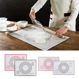 Maxbell 2x Baking Mats Silicone Cake Dough Kneading Rolling Non-Stick Sheet 60x40cm