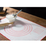 Maxbell 2x Baking Mats Silicone Cake Dough Kneading Rolling Non-Stick Sheet 60x40cm