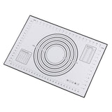 Maxbell 2x Baking Mats Silicone Cake Dough Kneading Rolling Non-Stick Sheet 60x40cm