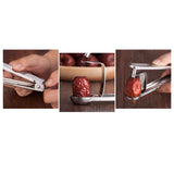Maxbell 2 PCS Stainless Cherry Stone & Olive Stoner Pitter Seed Remover Pitting S+L