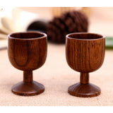 Maxbell 4 pcs Natural Wood Cup Handmade Coffee Tea Beer Juice Milk Mug Drink 4.5x7cm