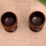 Maxbell 2 pcs Natural Wooden Cup Handmade Coffee Tea Beer Juice Milk Mug Drink - Aladdin Shoppers