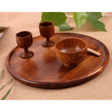 Maxbell 4 pcs Natural Wood Cup Handmade Coffee Tea Beer Juice Milk Mug Drink 4.5x7cm