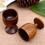 Maxbell Wood Wooden Goblet Red Wine Cup Handmade Tea Cup Wedding Party Favor 7cm - Aladdin Shoppers
