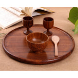 Maxbell 4 pcs Natural Wood Cup Handmade Coffee Tea Beer Juice Milk Mug Drink 4.5x7cm