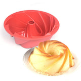 Maxbell Silicone Heritage  Cake Bake Pan Swirled Plate with Sunflower Cake Mold